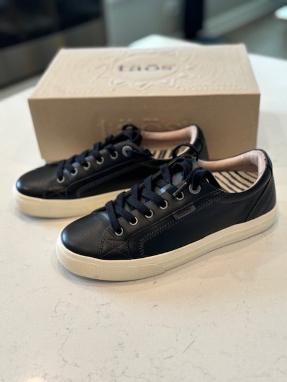 Taos - Plim Soul Lux Sneakers - Black Leather - Picture 3 of 9